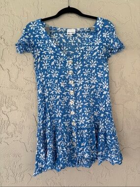 Skylar + Madison Blue and White Floral Blouse